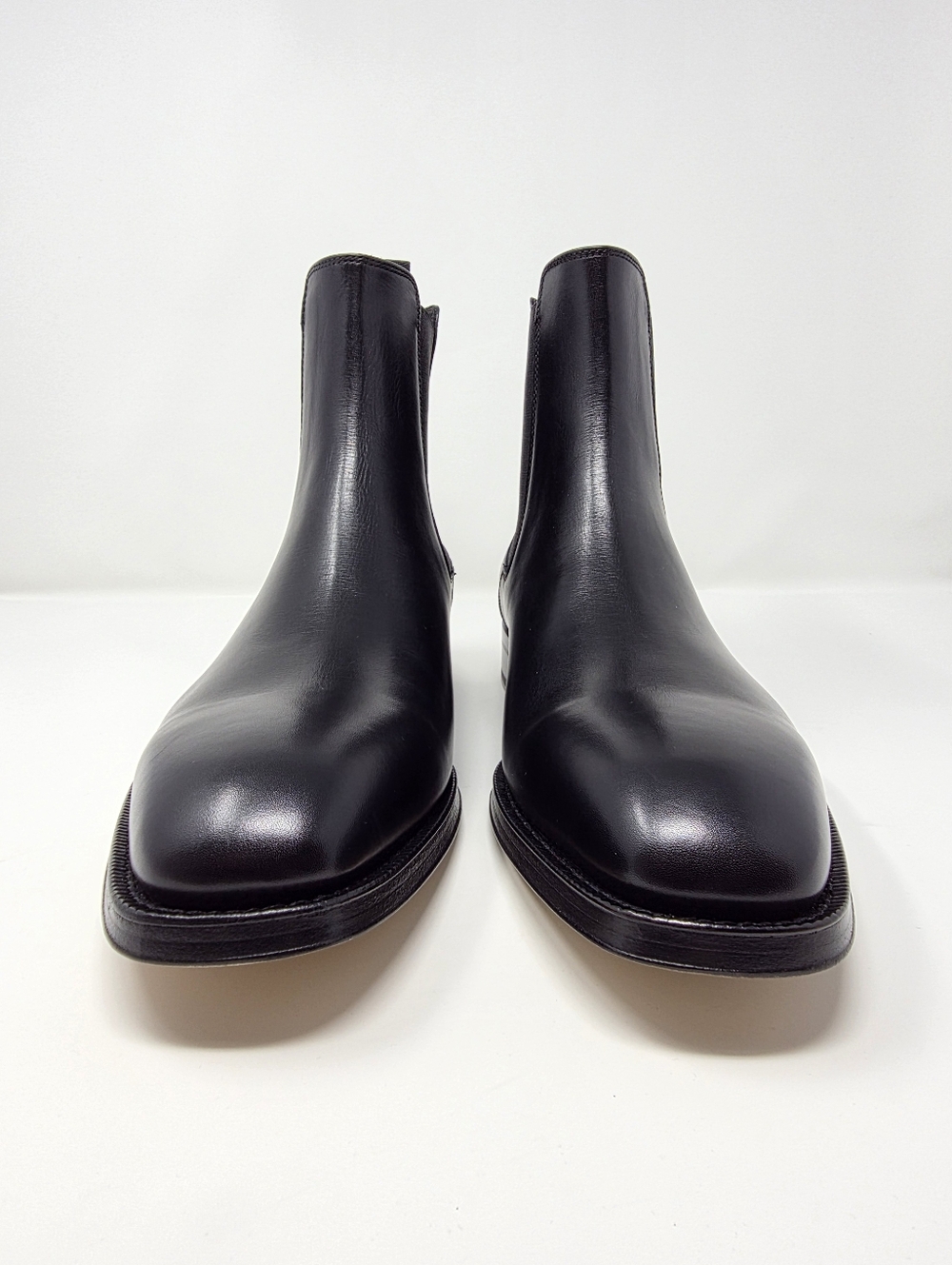 ❌️SOLD❌️ Alexander McQueen 43 9.5 10 Black Ankle Chelsea Dress Boots Slip $1190 - Picture 5 of 14